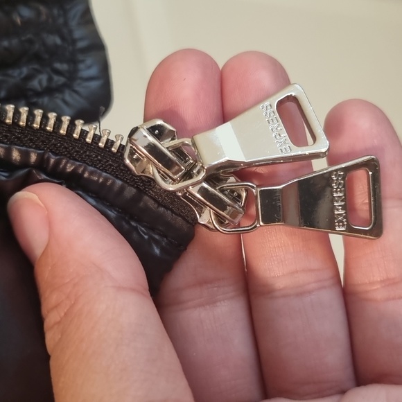 EXPRESS Puffer Coat Black Size Medium NWOT - Picture 7 of 8